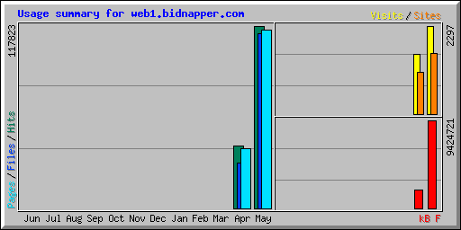 Usage summary for web1.bidnapper.com
